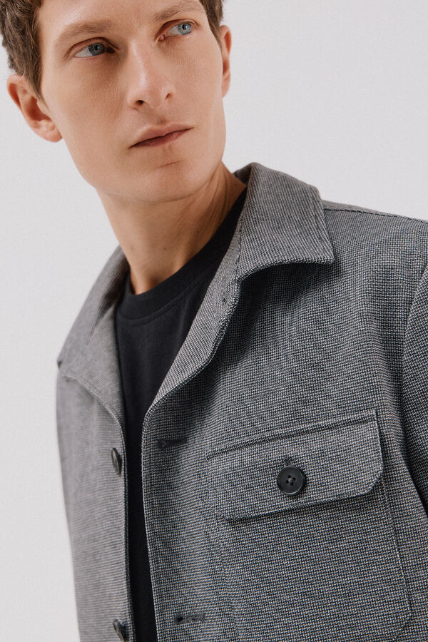 Cortefiel Knitted jersey-knit Dark grey