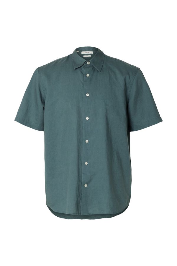 Selected Camisa de manga curta Verde