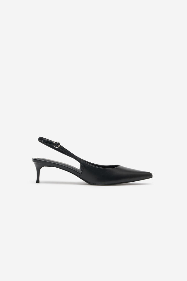Cortefiel Open-back court shoe Black