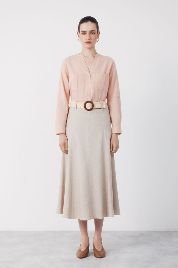 Cortefiel Camisa r&uacute;stica de manga comprida Subiu