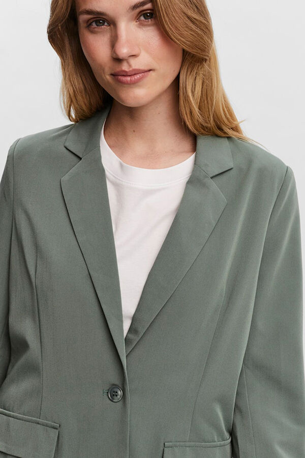 Vero Moda Blazer cl&aacute;sica de mujer corte recto Verde