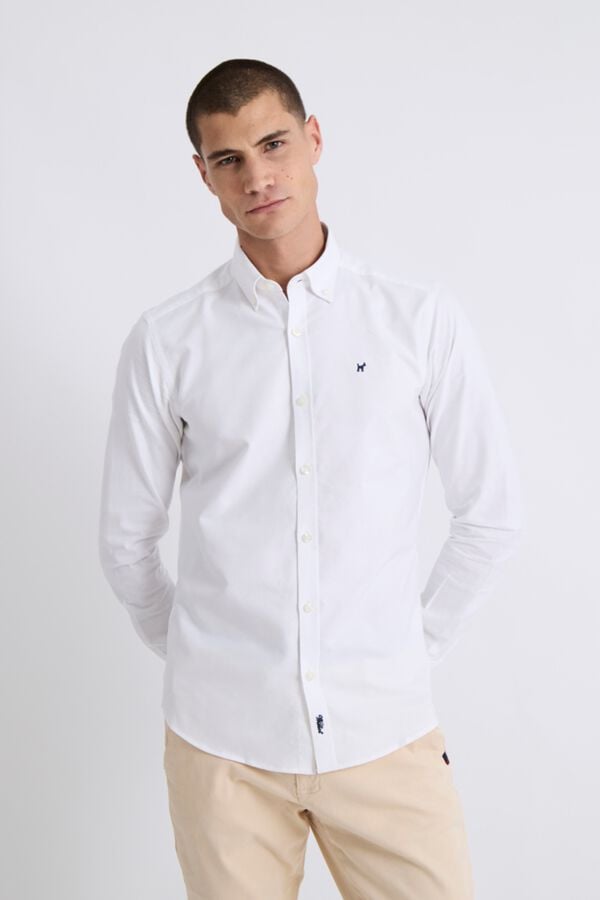 Williot Camisa Oxford Slim Branco