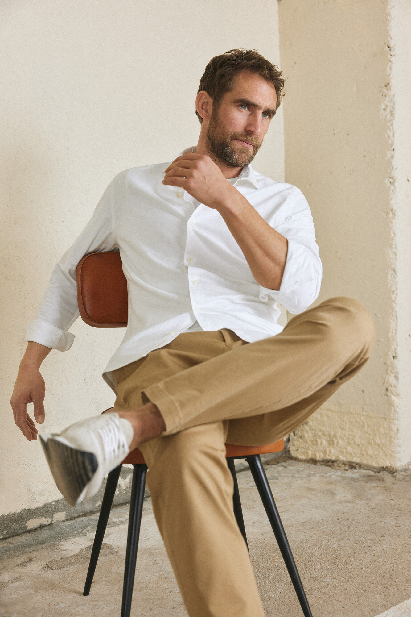 Camisa blanca hombre cortefiel deals