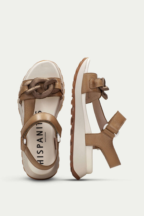 Cortefiel MAUI sports sandal with maxi chain link Beige