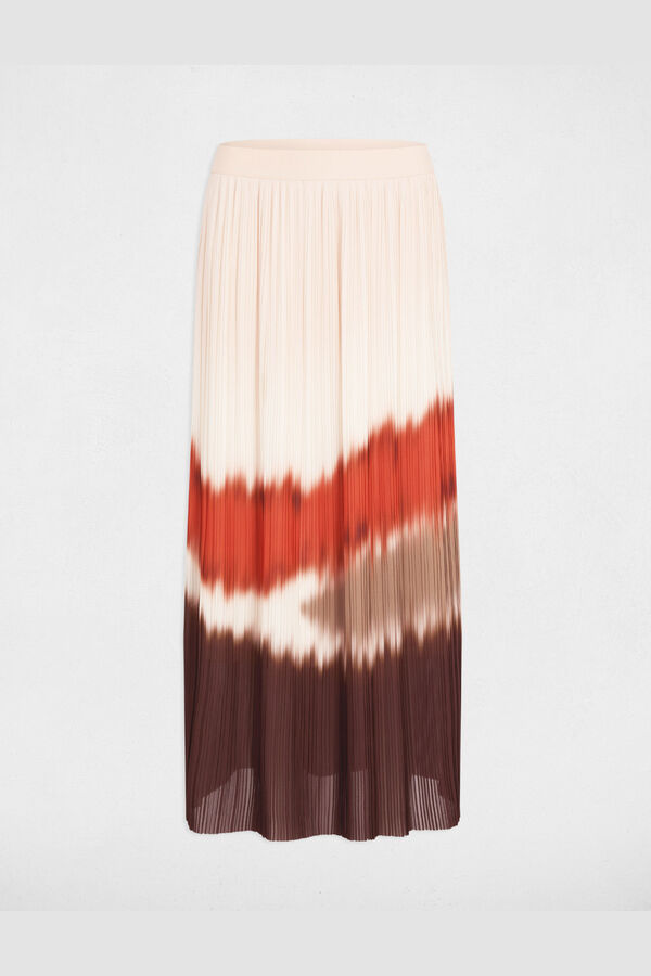 Morgan Pleated long skirt Multicolour