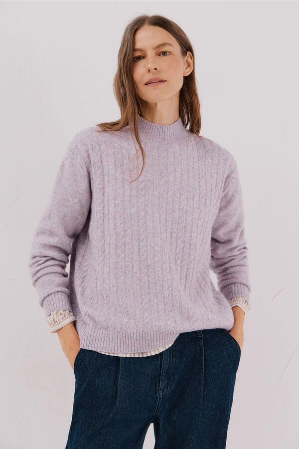 Cortefiel Jersey Perkins braids Lilac