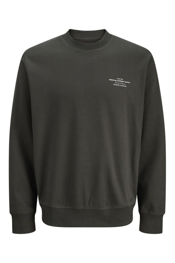 Jack & Jones Sweatshirt básico estampado  Cinzento