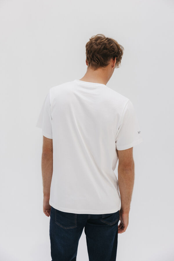 elPulpo T-shirt com logo bordado Branco