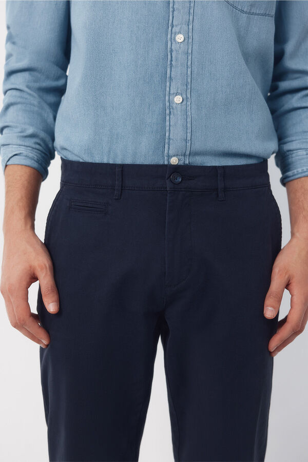 Cortefiel Slim fit chinos Navy