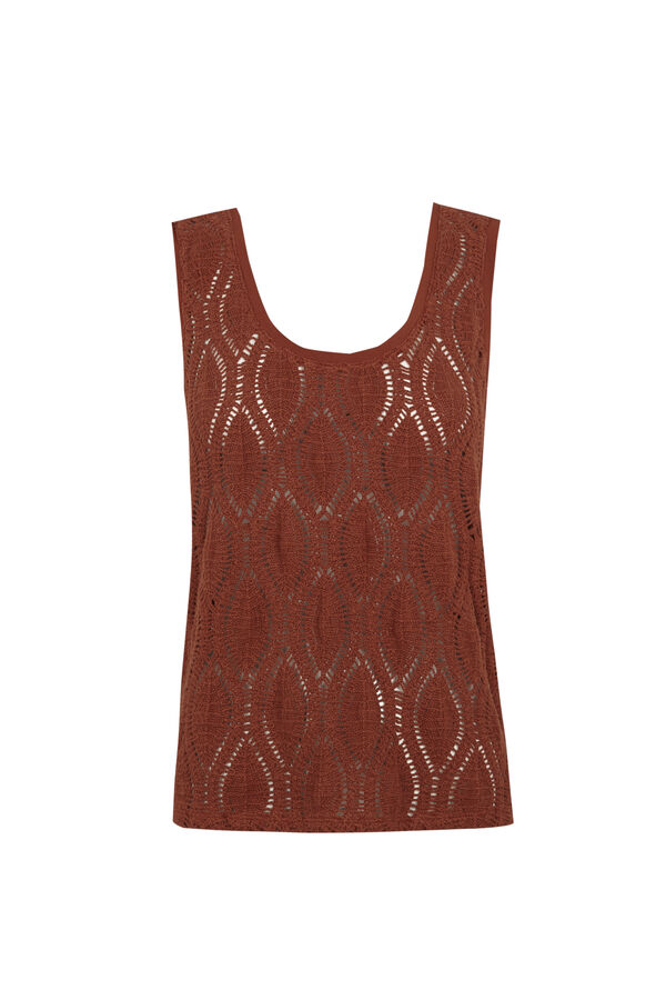 Slowlove Top tirantes crochet Brown