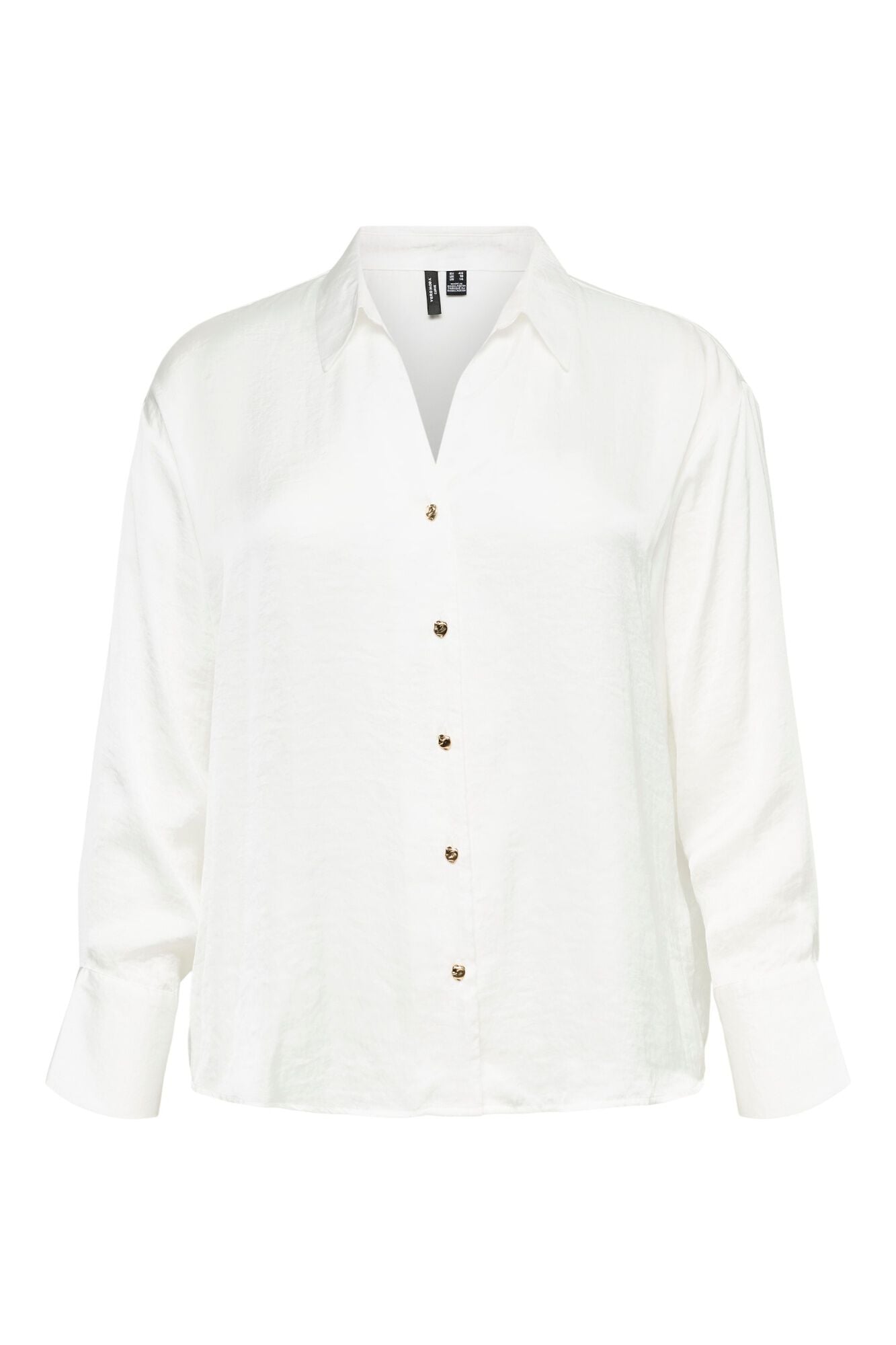 Vero Moda Curve Camisa satinada cuello pico