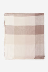 Cortefiel multicoloured gingham scarf Printed brown