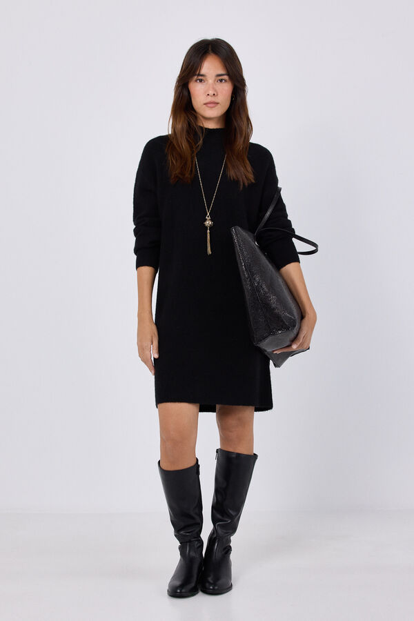 Cortefiel Elasticated boot Black