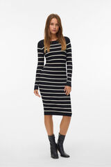 Vero Moda Vestido midi de malha manga Branco