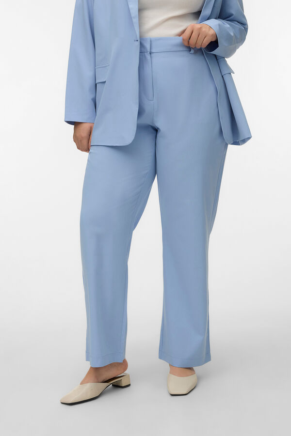 Vero Moda Curve Cal&ccedil;a reta tamanho grande Azul