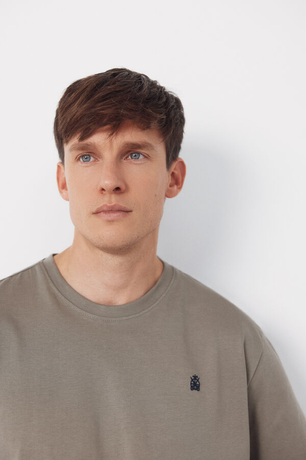 Cortefiel Camisola básica com bolso Verde