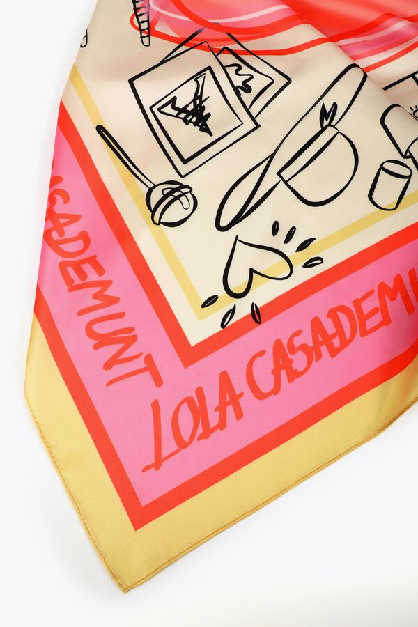 Lola Casademunt Len&ccedil;o acetinado Amarelo