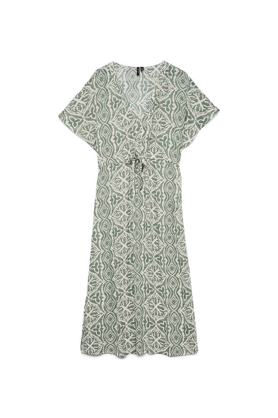 Vestido largo ajustable en la cintura