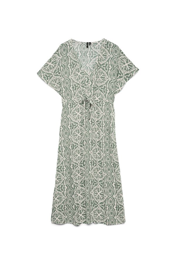 Vero Moda Adjustable waist long dress Green