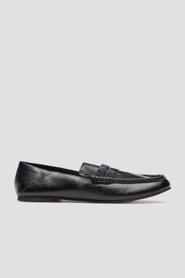 Cortefiel Mocas&iacute;n tal&oacute;n plegable Negro