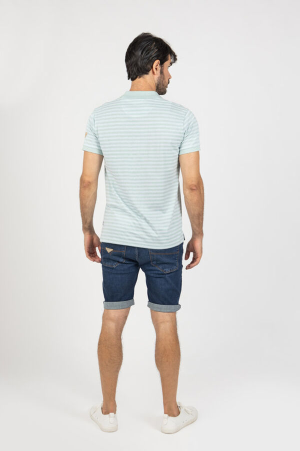 Privata Short sleeve polo shirt Printed green
