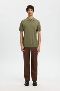 Selected Polo manga curta em malha