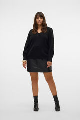 Vero Moda Curve Saia midi encerada plus size Preto