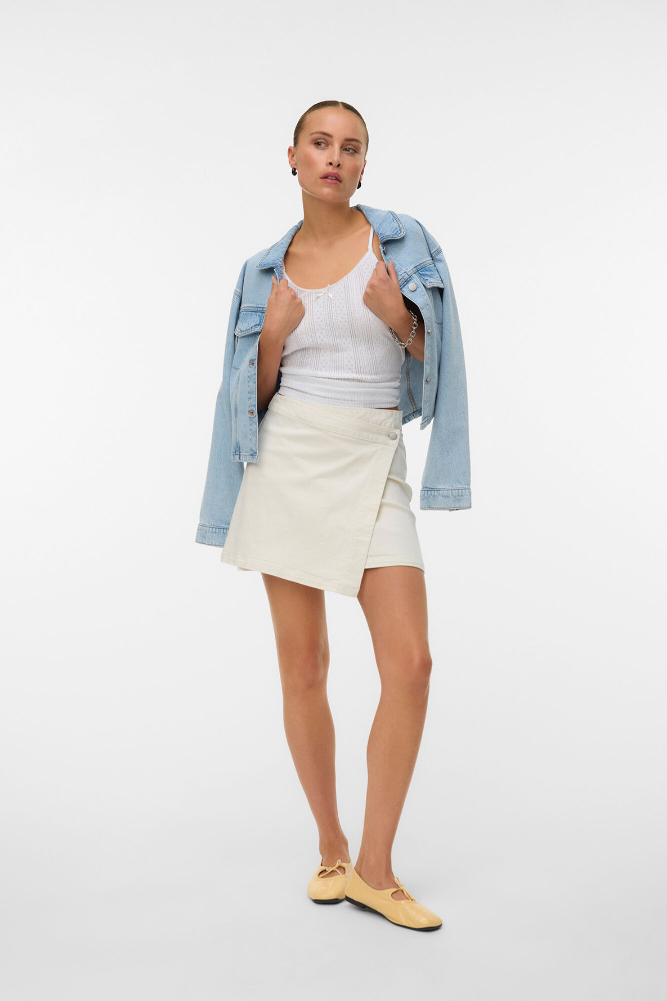 Vero Moda Falda corta vaquera