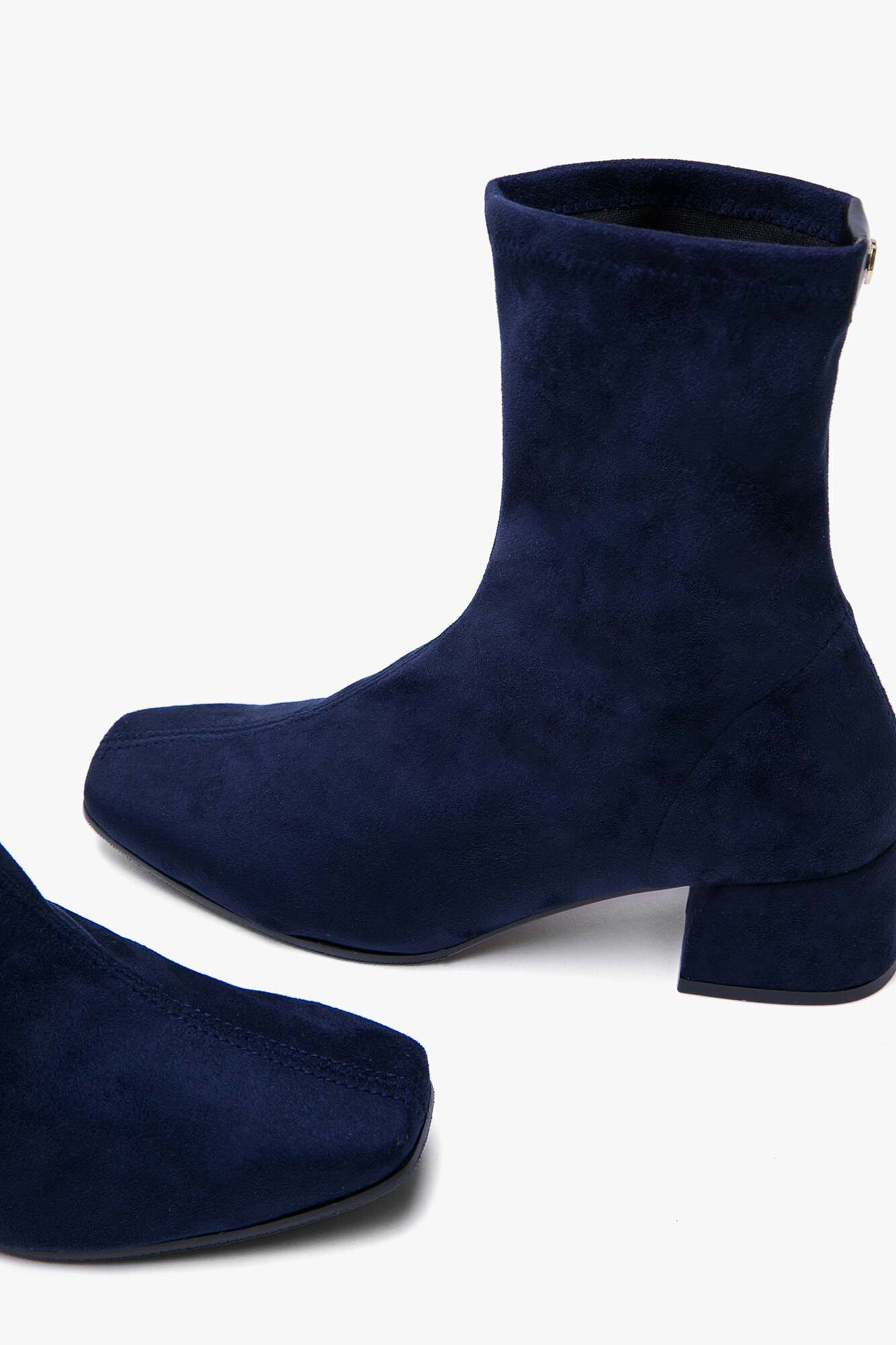 Botin tacon azul marino deals