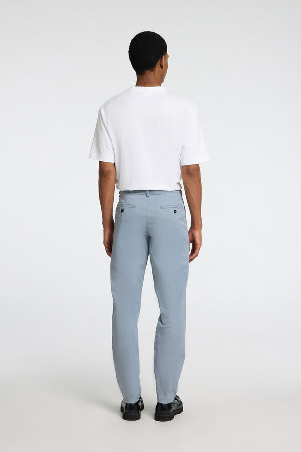 Selected Cal&ccedil;as chino para homem slim fit Azul