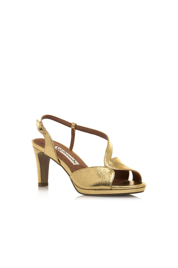 Cortefiel Loren heeled sandals Gold