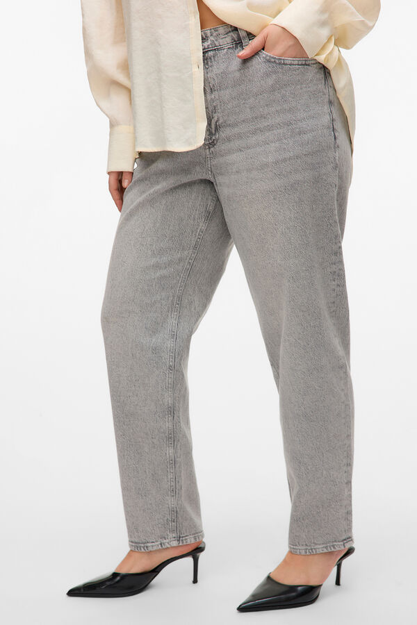 Vero Moda Curve Calça jeans plus size para mamãe Cinzento