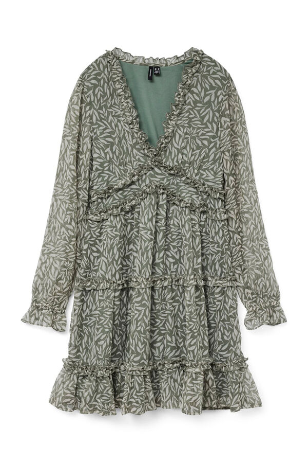 Vero Moda Vestido curto de gaze Verde