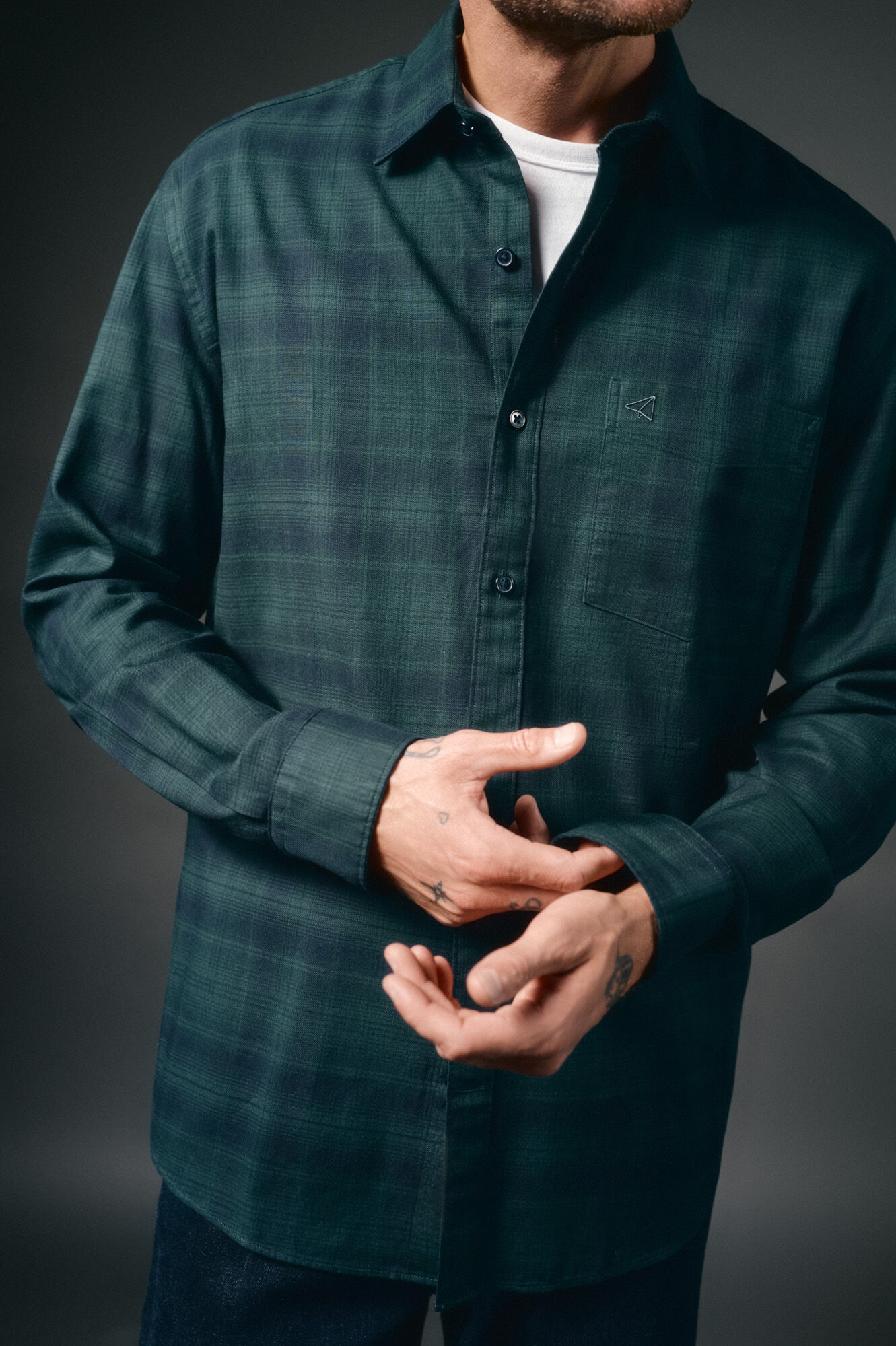 OOTO Camisa cuadros franela