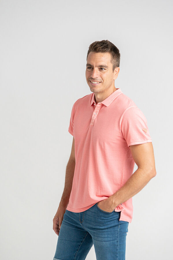 Privata Camisa polo piqué 100% algodão lavado Subiu