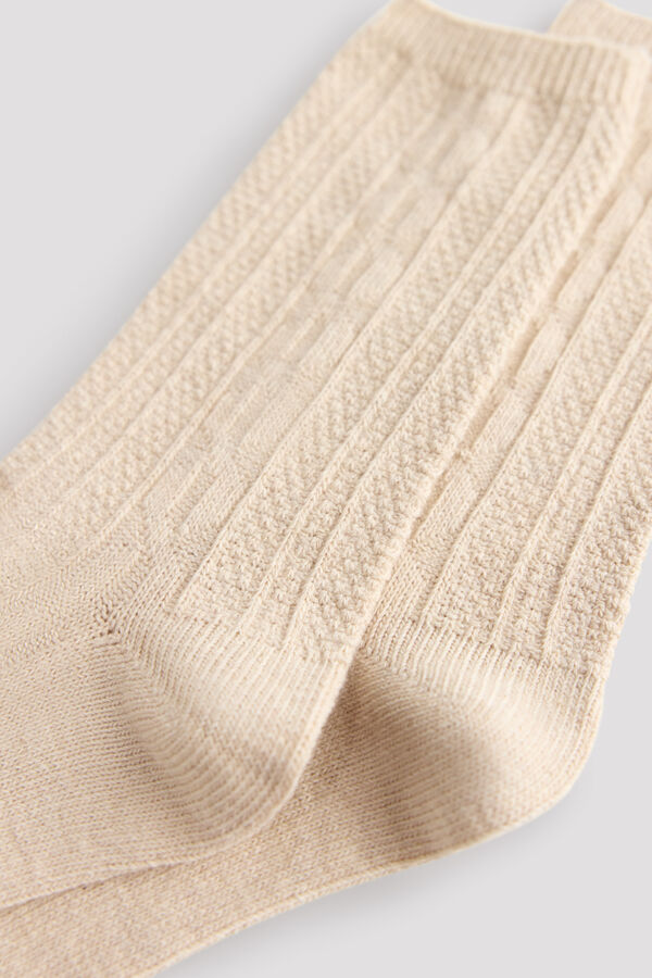 Cortefiel Long structure socks Grey