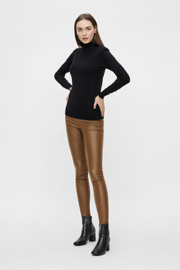 Object Camisola de malha gola alta Preto