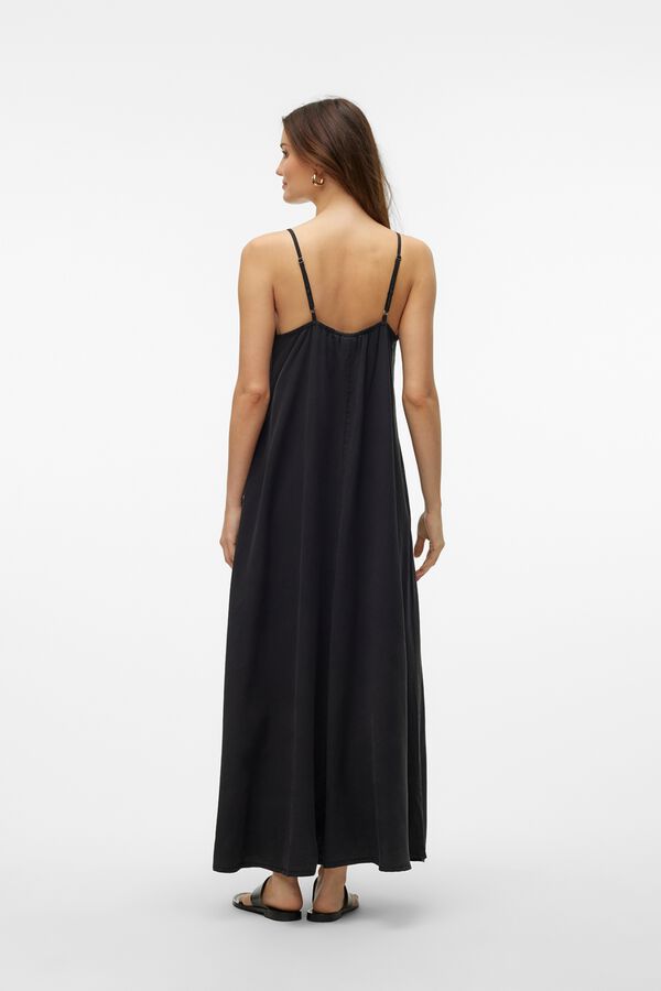Vero Moda Vestido em tecido tencel fluido Preto