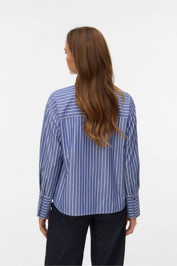 Vero Moda Camisa com laçada na gola Azul