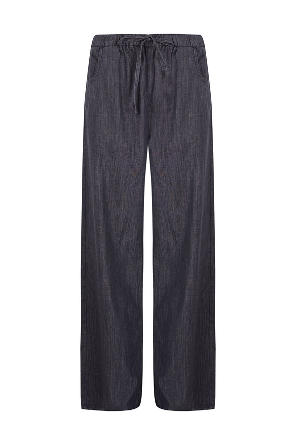 Cortefiel Chambray pyjama trousers Blue