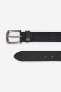Cortefiel Leather sports belt Black