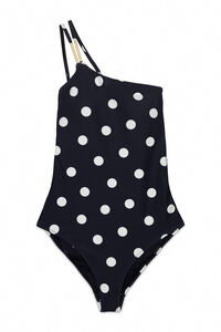 Cortefiel Asymmetric shaping swimsuit