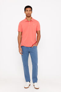 Cortefiel 5-pocket regular fit coloured trousers Blue