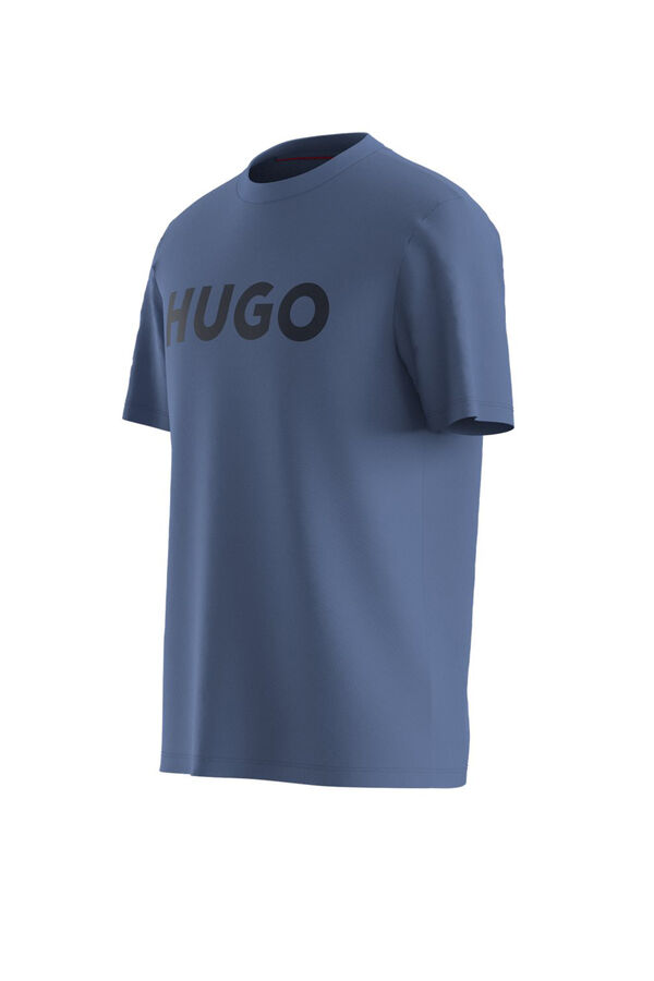 HUGO T-shirt de manga curta Azul