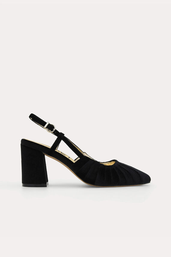 Zapato terciopelo puntera cerrada