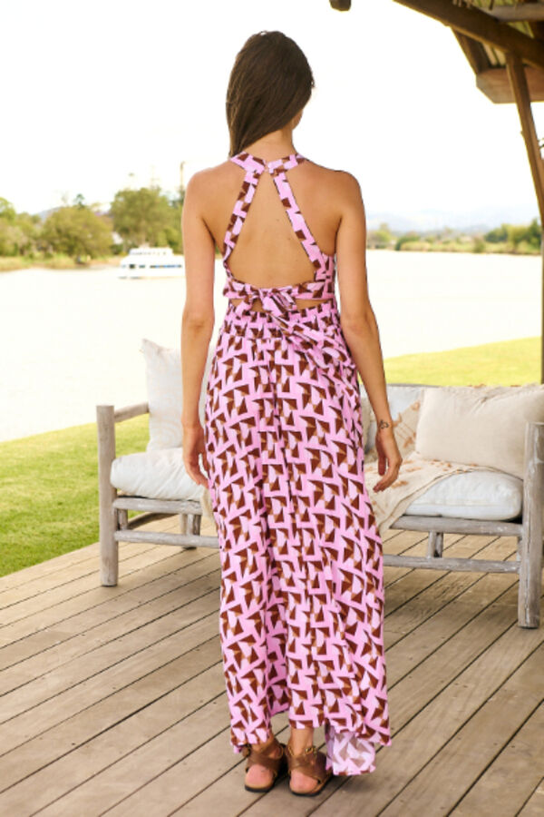 Cortefiel Euphoria print Endless Summer dress Pink