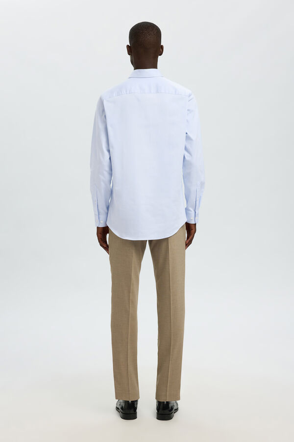 Selected Camisa social slim fit Azul