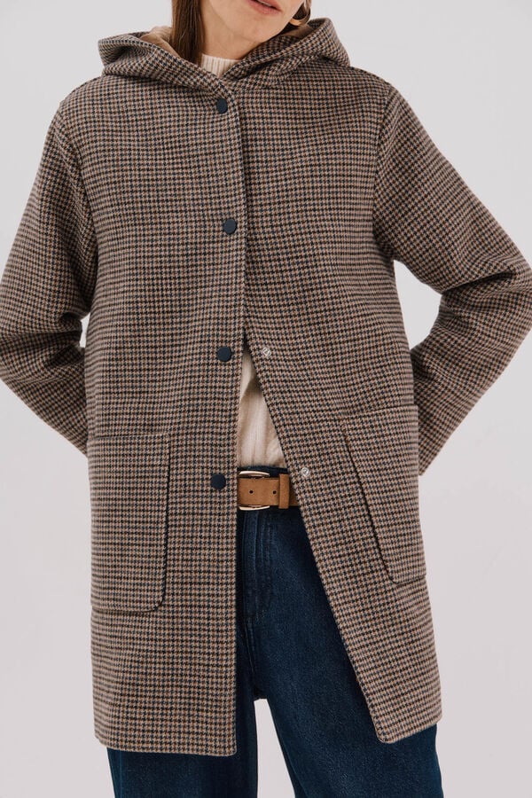 Cortefiel Hooded hood Multicolour