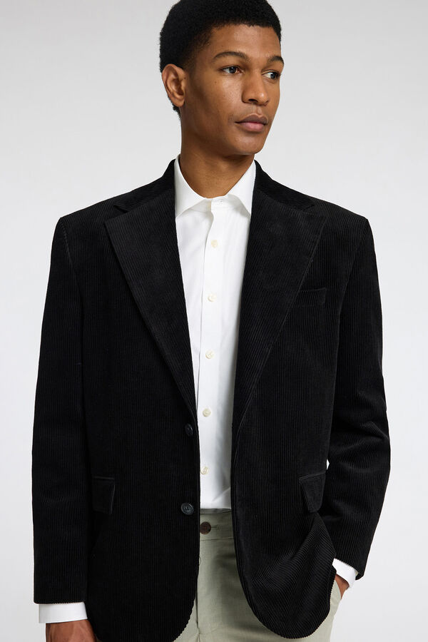 Selected Camisa de manga comprida elegante 100% algod&atilde;o Branco