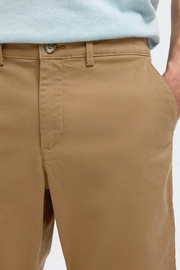 Selected Bermuda estilo chino Slim Fit Marrón